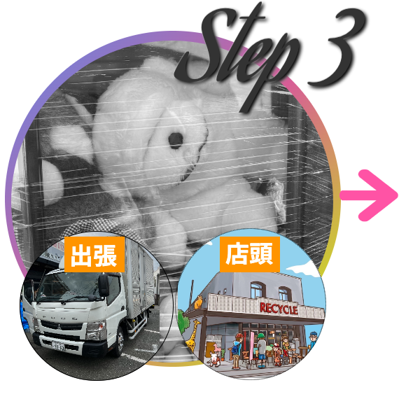 買取サービスは出張買取、店頭買取、法人買取3つ