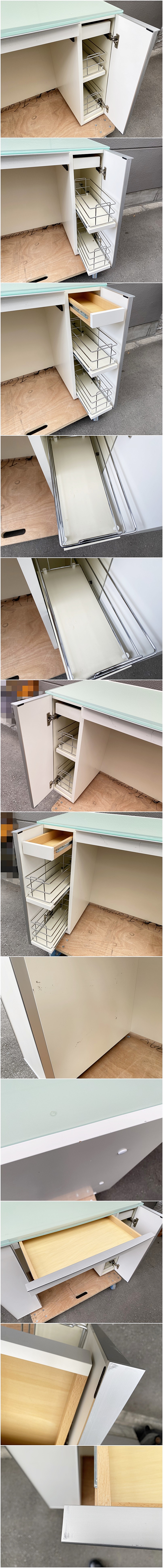 【福岡】☆引取限定☆arflex アルフレックス コンポーザー ドレッサー CM-AMDR 鏡台 化粧台 鏡なし デスク モダン【RS0418-10】